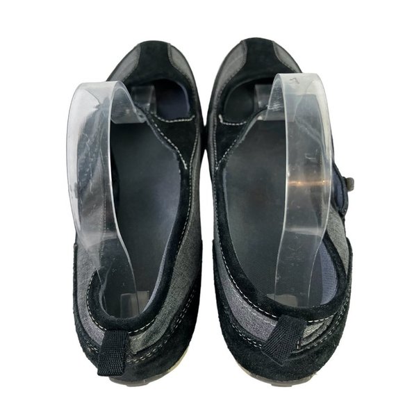 Lands End Womens Mary Janes Loafers Flats Sporty Casual Gray Black Shoes sz 8.5 - Picture 7 of 16